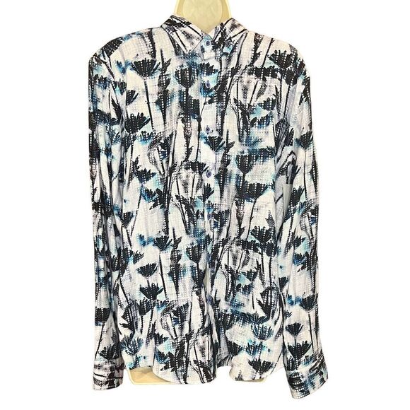 Robert Graham Mahoney Long Sleeve Floral Woven Shirt in Linen & Cotton NWT Size - Picture 2 of 6